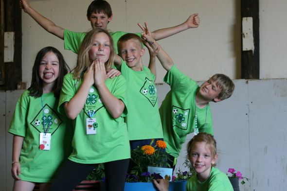 Fooling around Cloverbud Camp.JPG